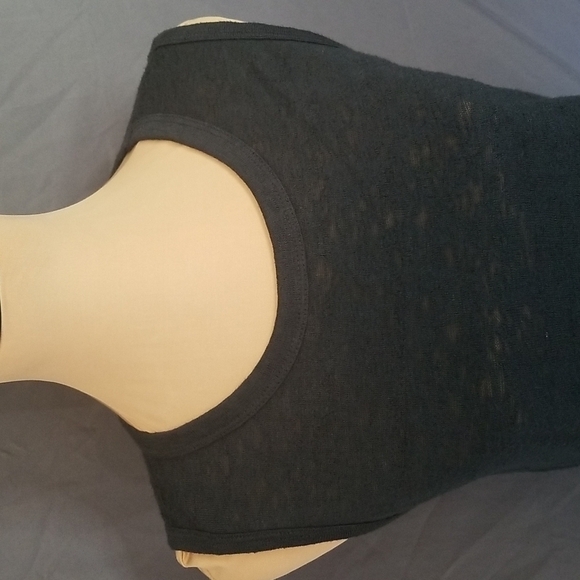 Bobeau Front Tie Knit Tank Top Small - Picture 4 of 7